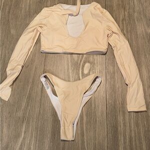 Elegant Cream Bikini Set